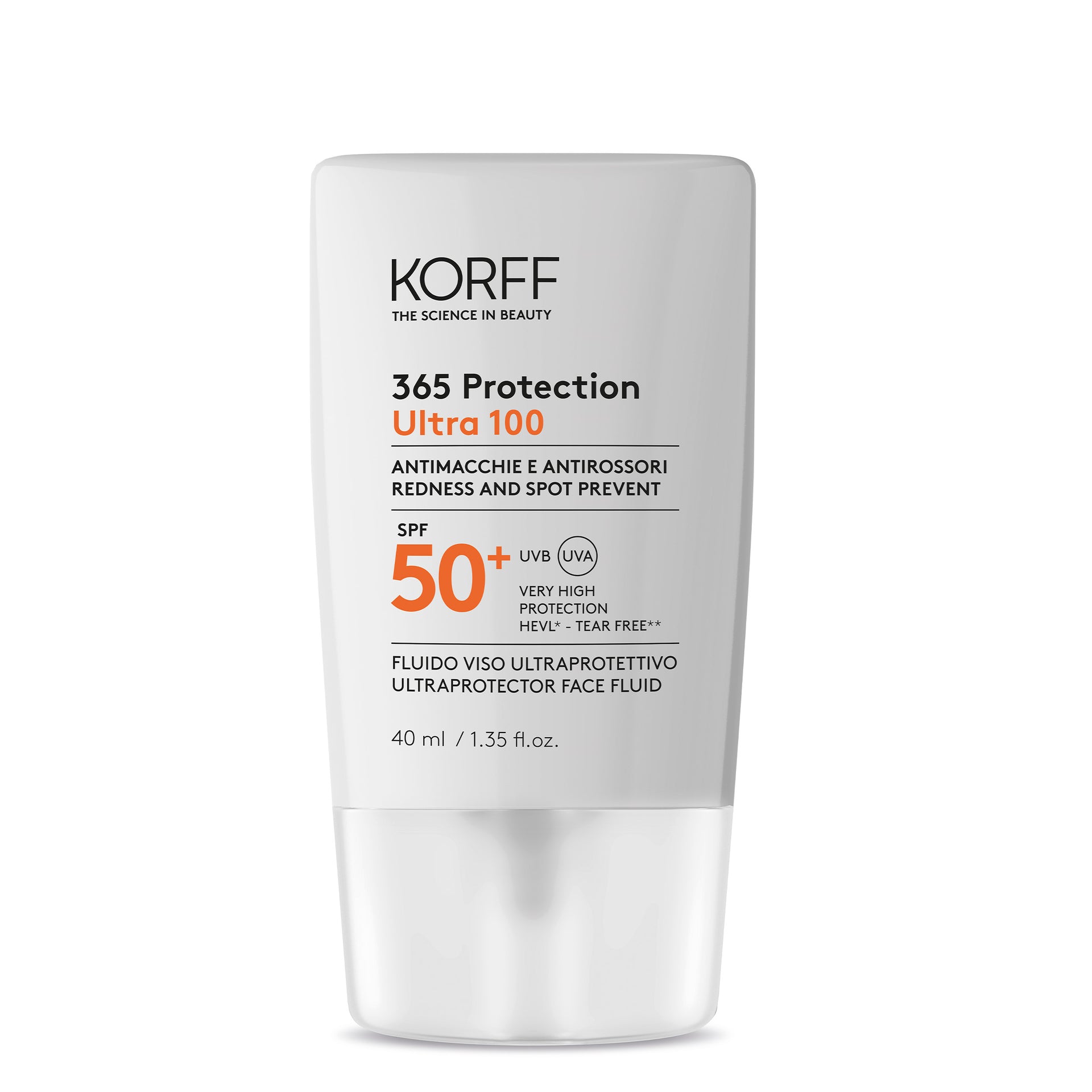 365 Protection Ultra 100 Fluido Viso Ultraprotettivo SPF50 - Cura della pelle e make up - Korff