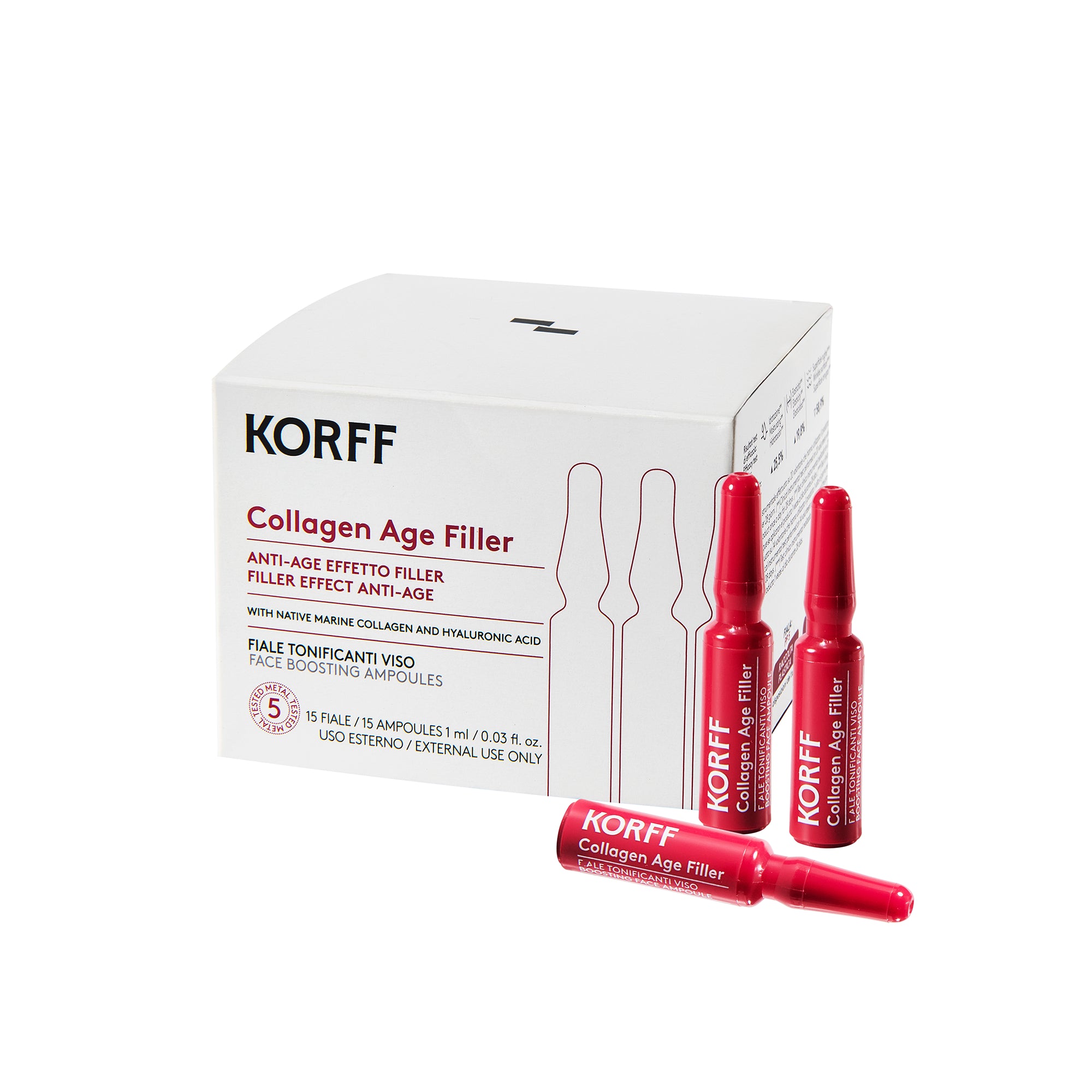 Collagen Age Filler Fiale Tonificanti Viso (15 fiale) - Korff