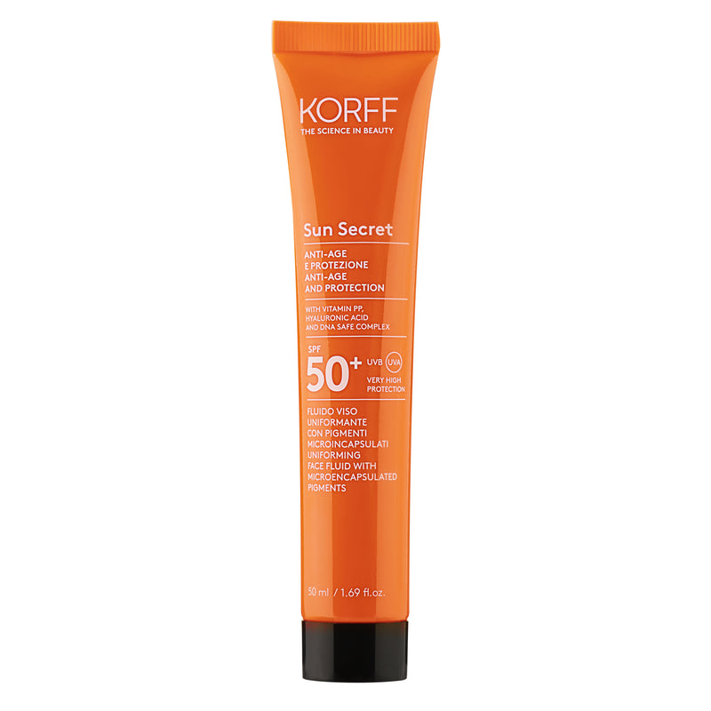 Sun Secret Fluido Viso Uniformante con Pigmenti Microincapsulati SPF50+