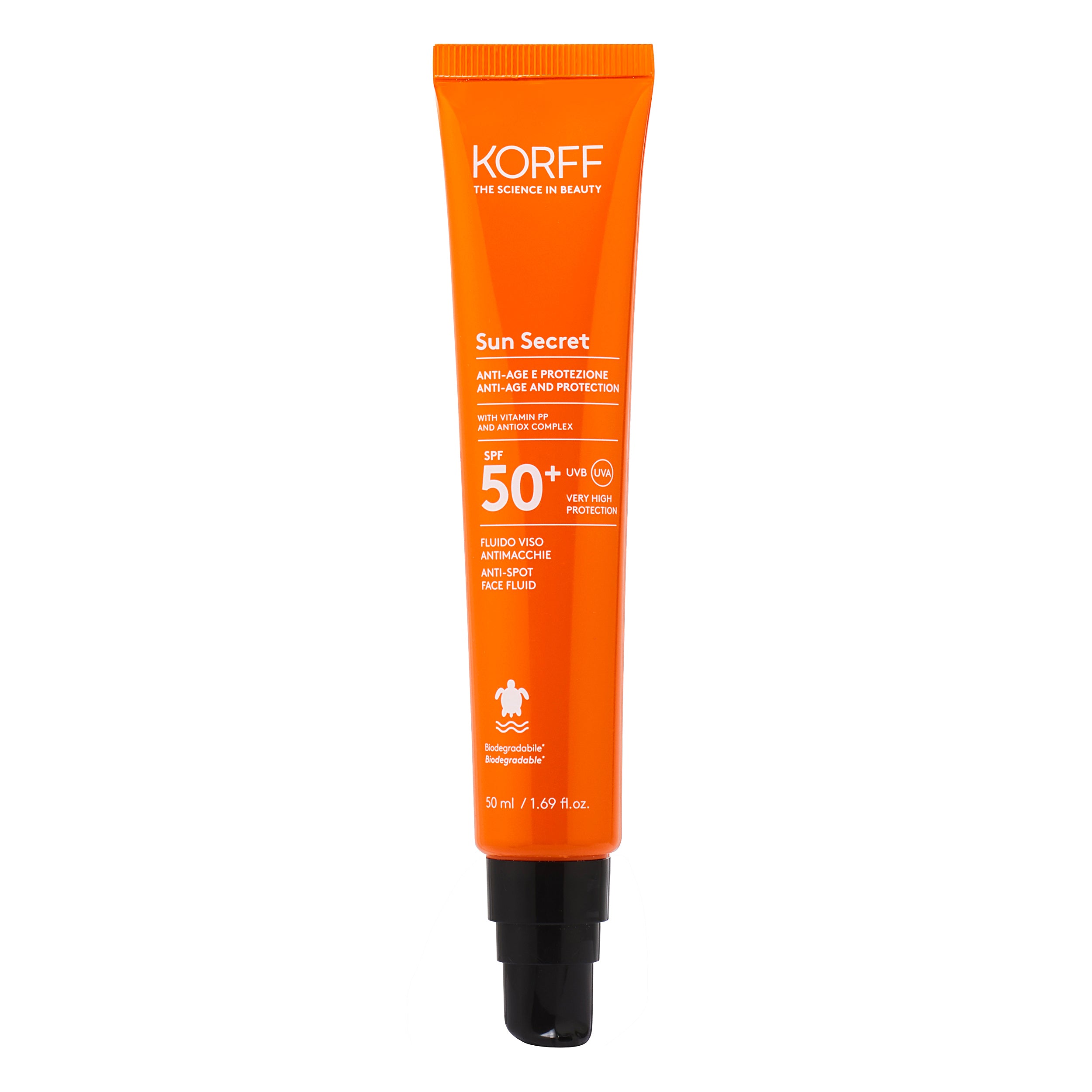 Sun Secret Fluido Viso Antimacchie SPF50+ - Korff